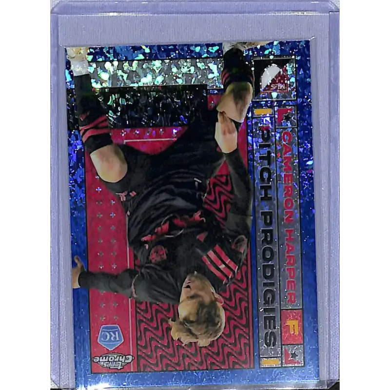 2022 Topps Chrome Blue Mini Diamonds Pitch Prodigies #88 Cameron Harper NM-MT 112/199 New York Red Bulls - Soccer Card