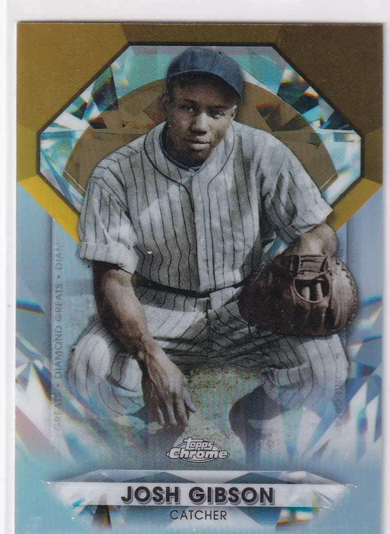 2022 TOPPS CHROME #DGC-73 JOSH GIBSON DIAMOND GREATS- NEW YORK YANKEES - Baseball Card Single