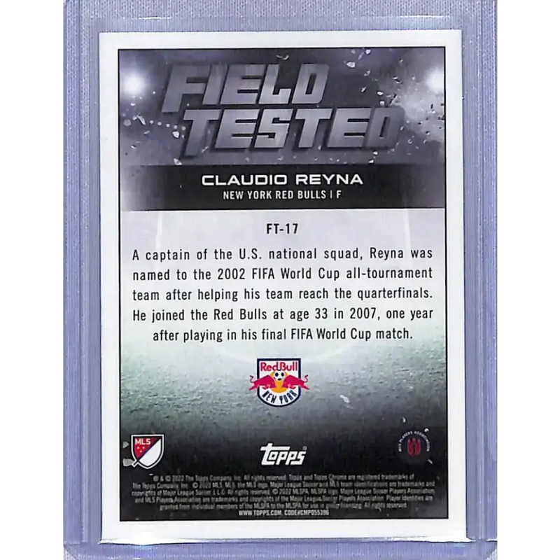2022 Topps Chrome Field Tested #FT-17 Claudio Reyna NM-MT New York Red Bulls - Soccer Card Single