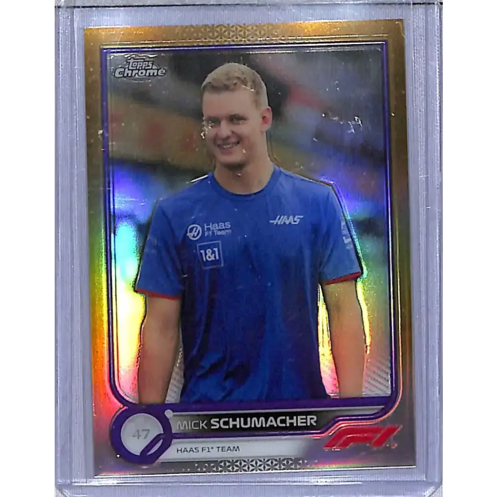 2022 Topps Chrome Formula 1 Gold #71 Mick Schumacher NM-MT HAAS