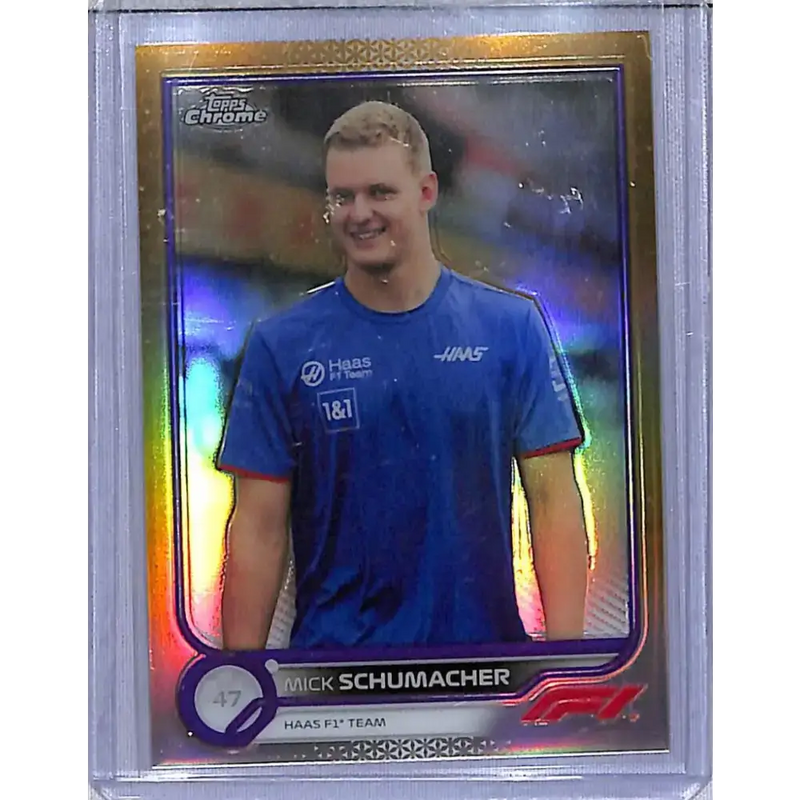 2022 Topps Chrome Formula 1 Gold #71 Mick Schumacher NM-MT HAAS