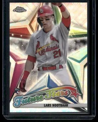 2022 Topps Chrome Future Stars Lars Nootbaar #FS-8 Logofractor RC Baseball - Baseball Card Single