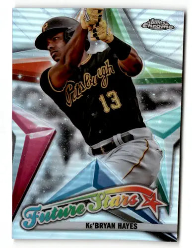 KeBryan Hayes baseball card 2022 Topps Chrome Future Stars Refractor High Quality