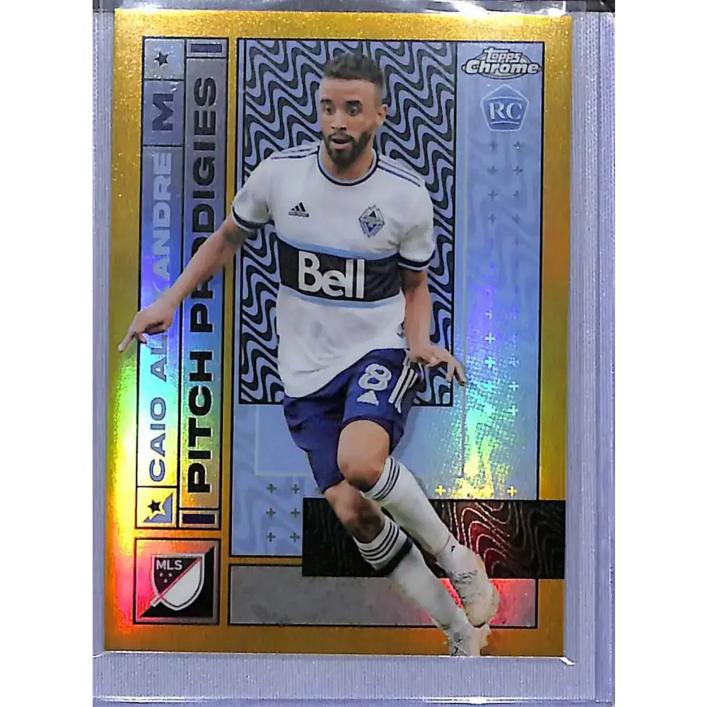 2022 Topps Chrome Gold Pitch Prodigies #16 Caio Alexandre NM-MT 16/50 Vancouver Whitecaps - Soccer Card Single