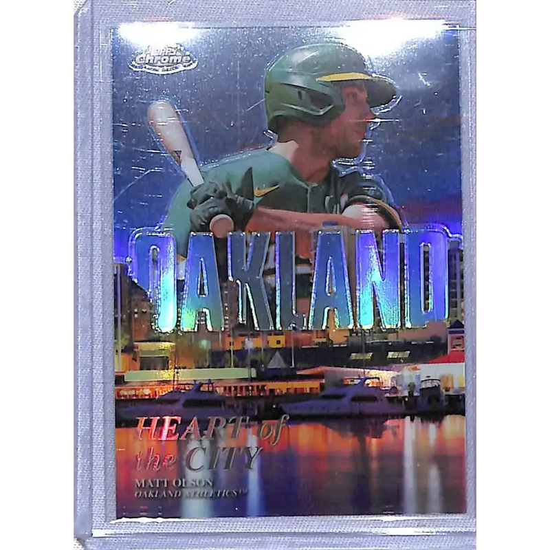 2022 Topps Chrome Heart of the City #HOC-11 Matt Olson NM-MT Oakland Athletics - Baseball Card Single