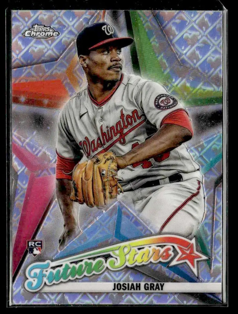 2022 Topps Chrome Logofractor Edition #FS-15 Josiah Gray Future Stars - Baseball Card Single