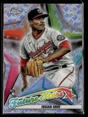 2022 Topps Chrome Logofractor Edition #FS-15 Josiah Gray Future Stars - Baseball Card Single