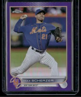 2022 Topps Chrome Max Scherzer #USC1 Purple Baseball - Baseball Card Single