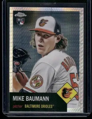 2022 Topps Chrome Mike Baumann #242 Refractor RC Baseball - Baseball Card Single