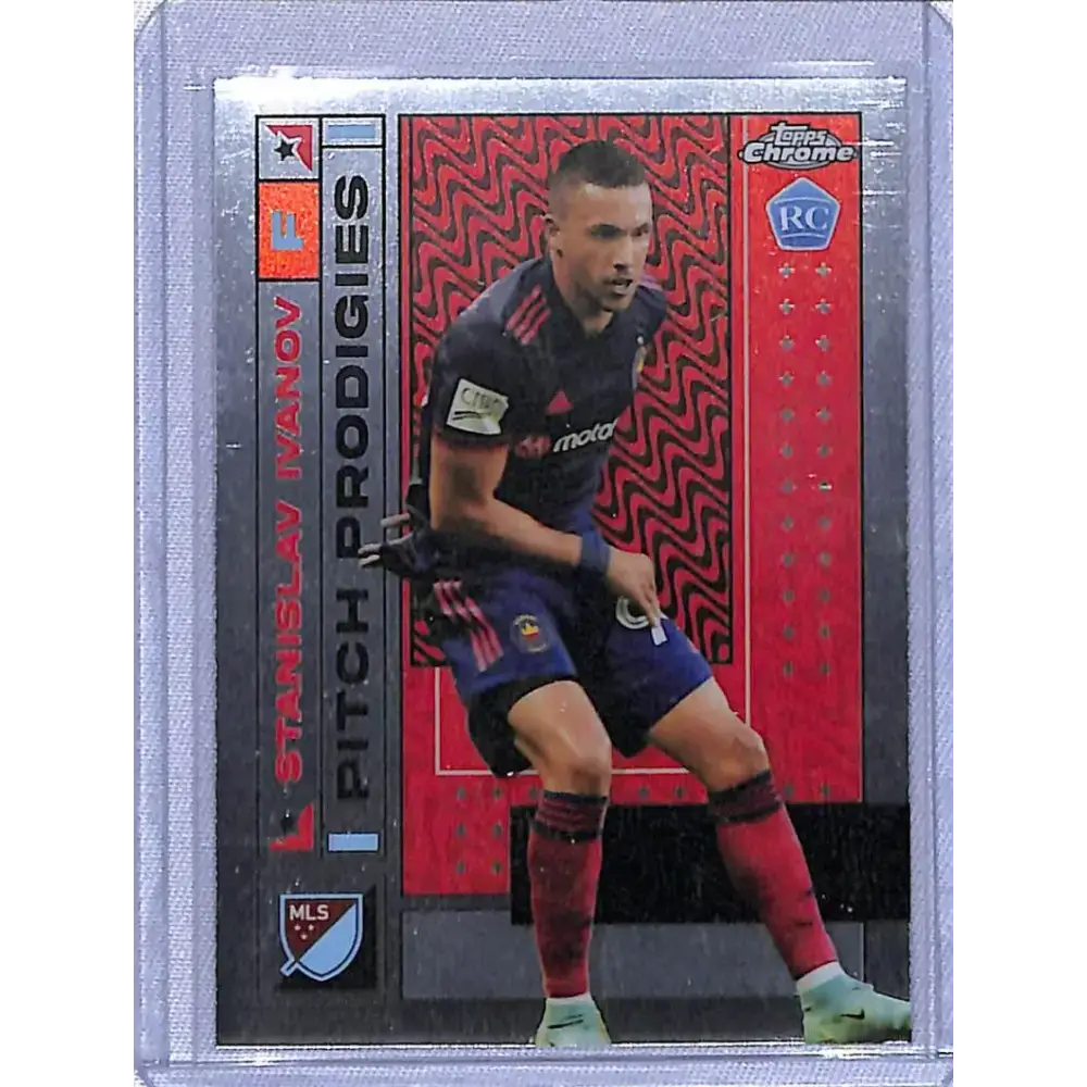 2022 Topps Chrome MLS Soccer #56 Stanislav Ivanov NM-MT RC Rookie Chicago Fire - Soccer Card Single