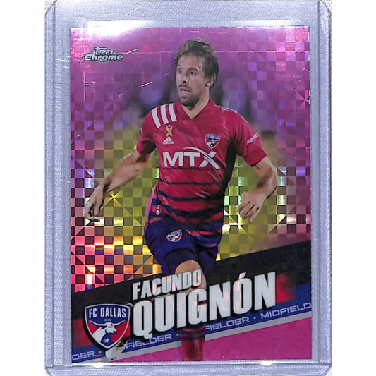 2022 Topps Chrome MLS Soccer Pink #145 Facundo Quignon NM-MT FC Dallas - Soccer Card Single