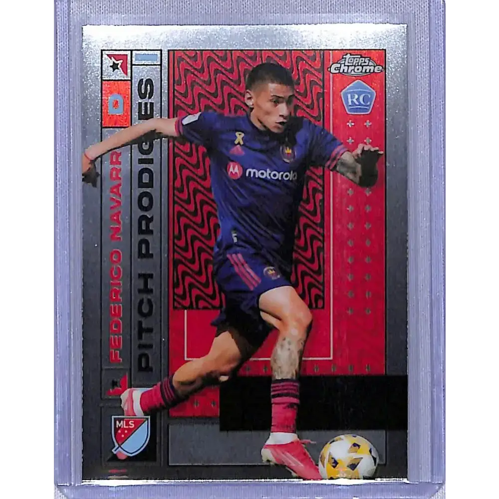 2022 Topps Chrome Pitch Prodigies #146 Federico Navarro NM-MT Chicago Fire - Soccer Card Single