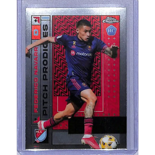 2022 Topps Chrome Pitch Prodigies #146 Federico Navarro NM-MT Chicago Fire - Soccer Card Single