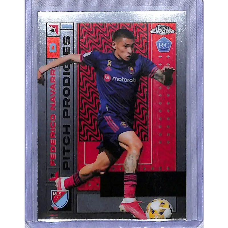 2022 Topps Chrome Pitch Prodigies #146 Federico Navarro NM-MT Chicago Fire - Soccer Card Single