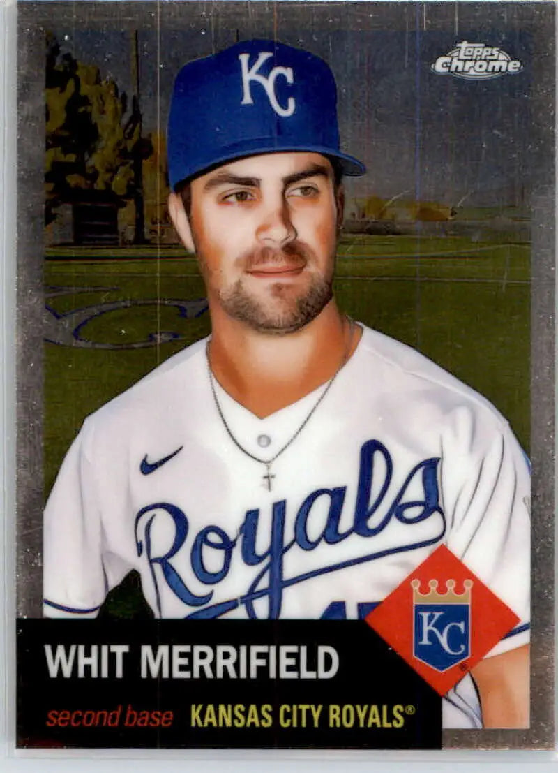 2022 Topps Chrome Platinum Anniversary #101 Whit Merrifield EX Excellent Kansas City Royals Baseball Card - Baseball