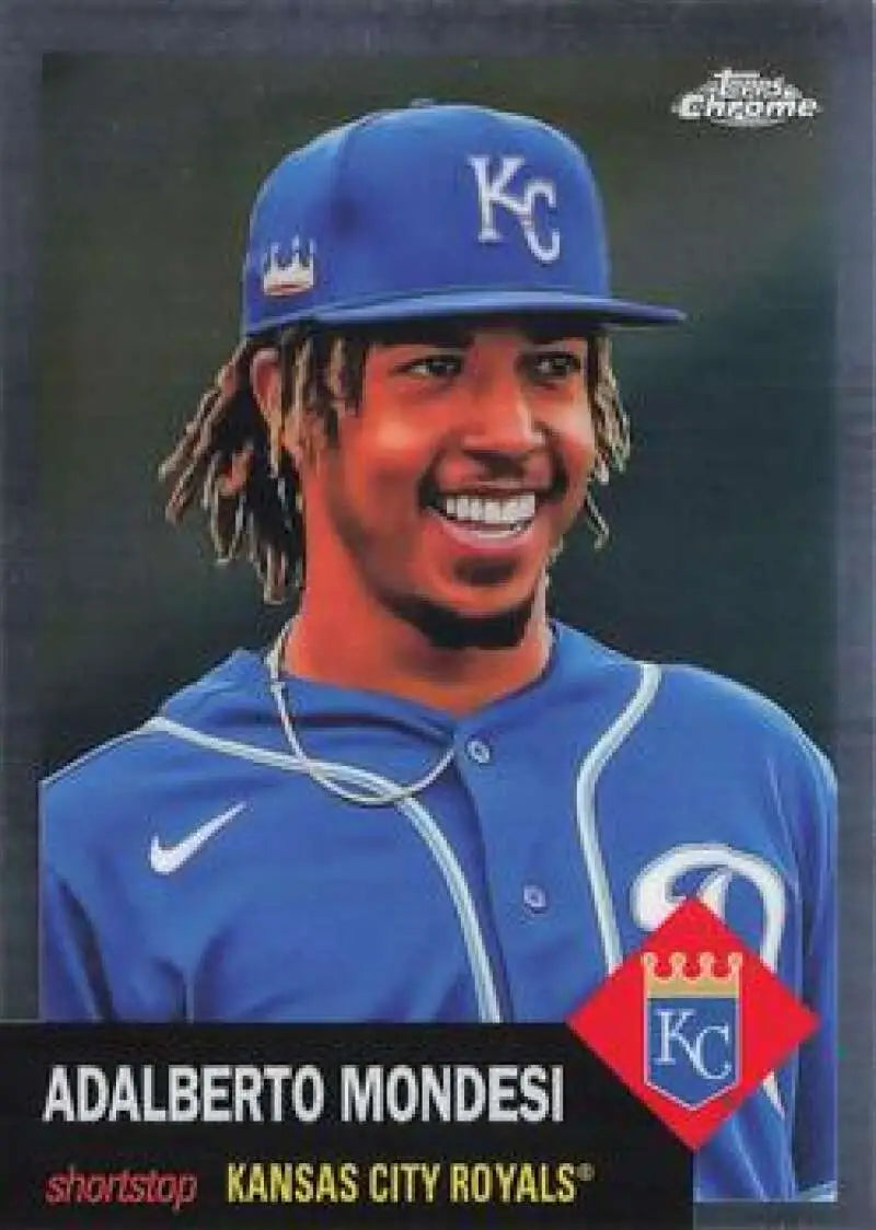 2022 Topps Chrome Platinum Anniversary #102 Adalberto Mondesi EX Excellent Kansas City Royals Baseball Card - Baseball