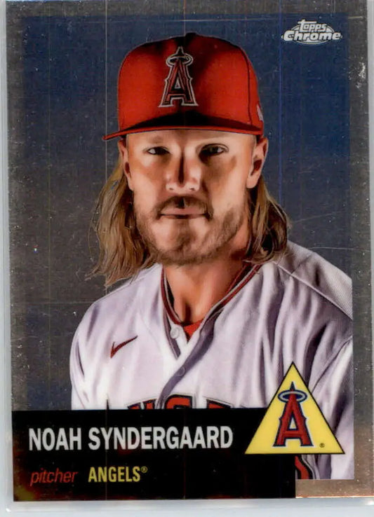 2022 Topps Chrome Platinum Anniversary #103 Noah Syndergaard EX Excellent Los Angeles Angels Baseball Card