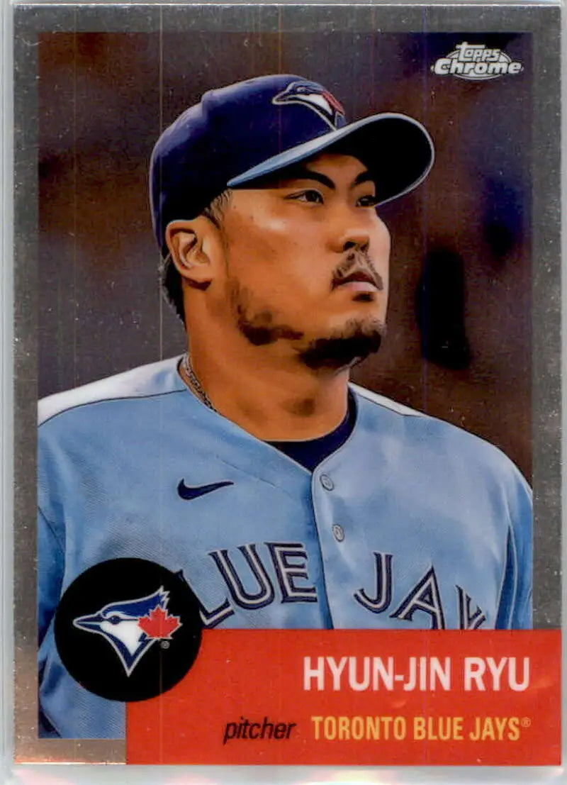 2022 Topps Chrome Platinum Anniversary #105 Hyun-Jin Ryu EX Excellent Toronto Blue Jays Baseball Card - Baseball Card