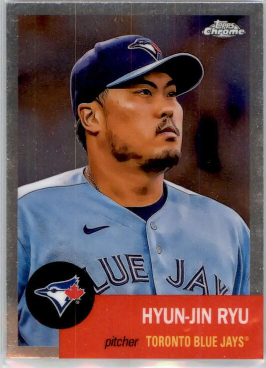 2022 Topps Chrome Platinum Anniversary #105 Hyun-Jin Ryu EX Excellent Toronto Blue Jays Baseball Card - Baseball Card