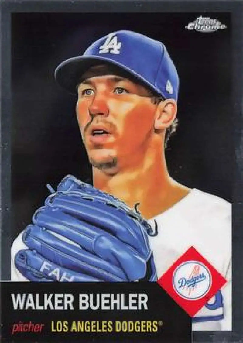 2022 Topps Chrome Platinum Anniversary #11 Walker Buehler EX Excellent Los Angeles Dodgers Baseball Card - Baseball
