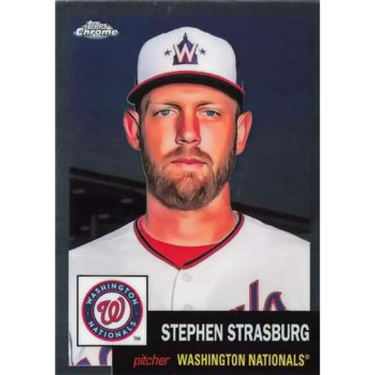 2022 Topps Chrome Platinum Anniversary #110 Stephen Strasburg NM-MT Washington Nationals Baseball Card - Baseball Card