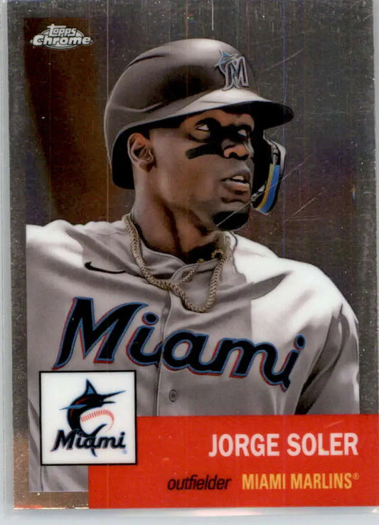 2022 Topps Chrome Platinum Anniversary #111 Jorge Soler EX Excellent Miami Marlins Baseball Card - Baseball Card Single