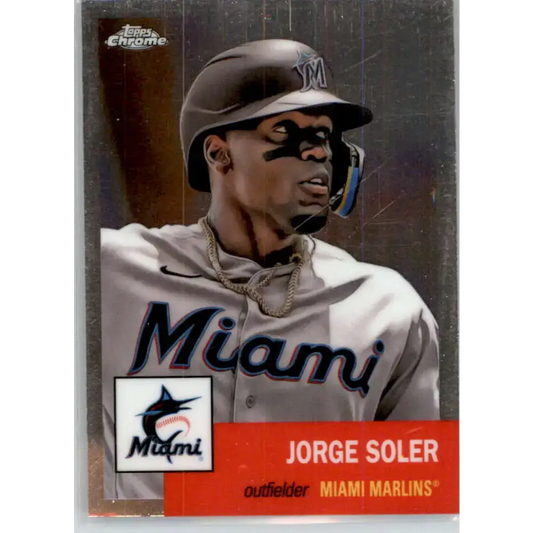 2022 Topps Chrome Platinum Anniversary #111 Jorge Soler NM-MT Miami Marlins Baseball Card - Baseball Card Single