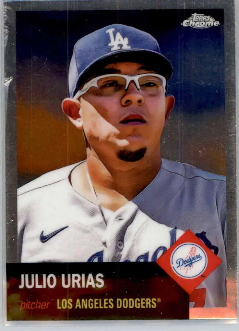 2022 Topps Chrome Platinum Anniversary #117 Julio Urias EX Excellent Los Angeles Dodgers Baseball Card - Baseball Card