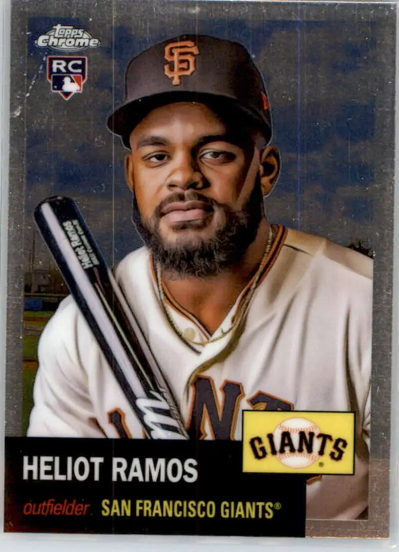 2022 Topps Chrome Platinum Anniversary #122 Heliot Ramos EX Excellent RC Rookie San Francisco Giants Baseball Card