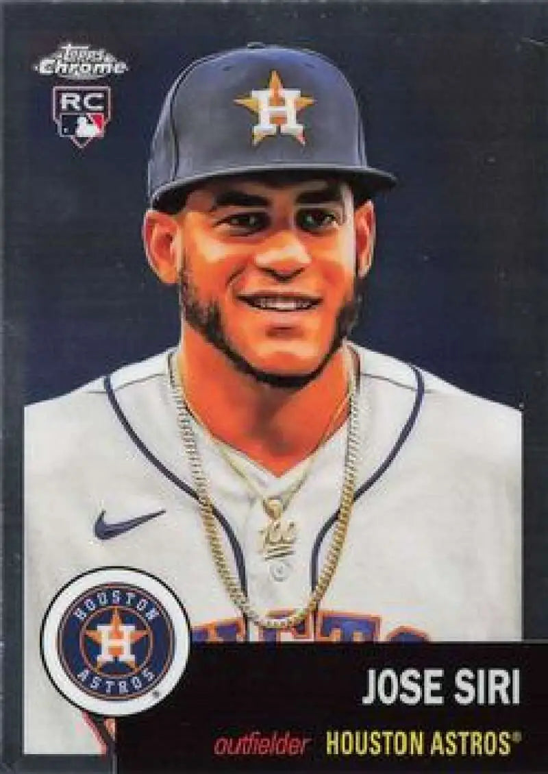 2022 Topps Chrome Platinum Anniversary #124 Jose Siri EX Excellent RC Rookie Houston Astros Baseball Card - Baseball