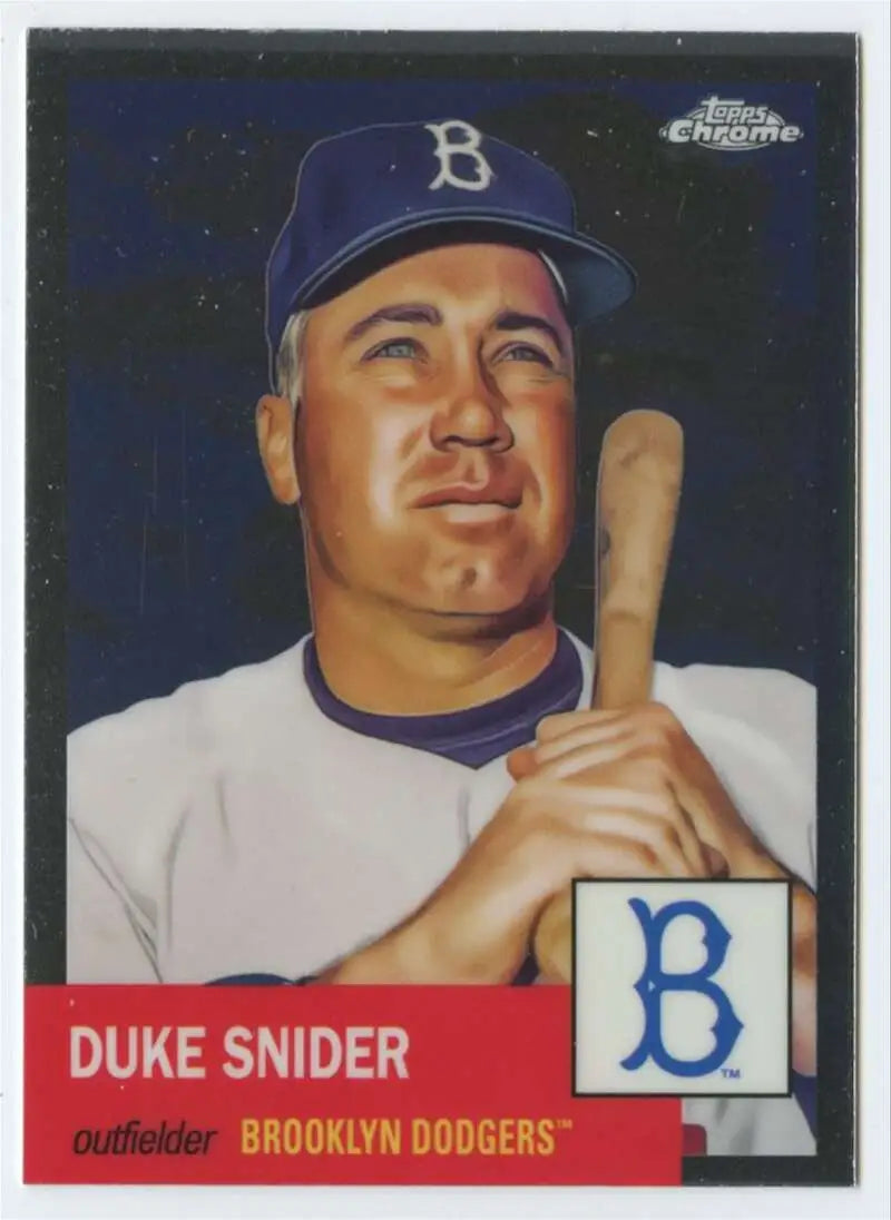 2022 Topps Chrome Platinum Anniversary #125 Duke Snider EX Excellent Brooklyn Dodgers Baseball Card - Baseball Card