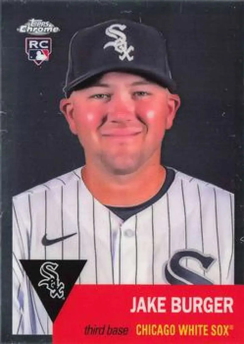 2022 Topps Chrome Platinum Anniversary #126 Jake Burger EX Excellent RC Rookie Chicago White Sox Baseball Card