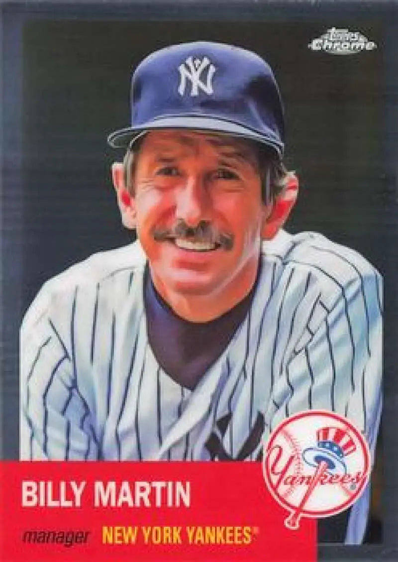2022 Topps Chrome Platinum Anniversary #133 Billy Martin EX Excellent New York Yankees Baseball Card - Baseball Card