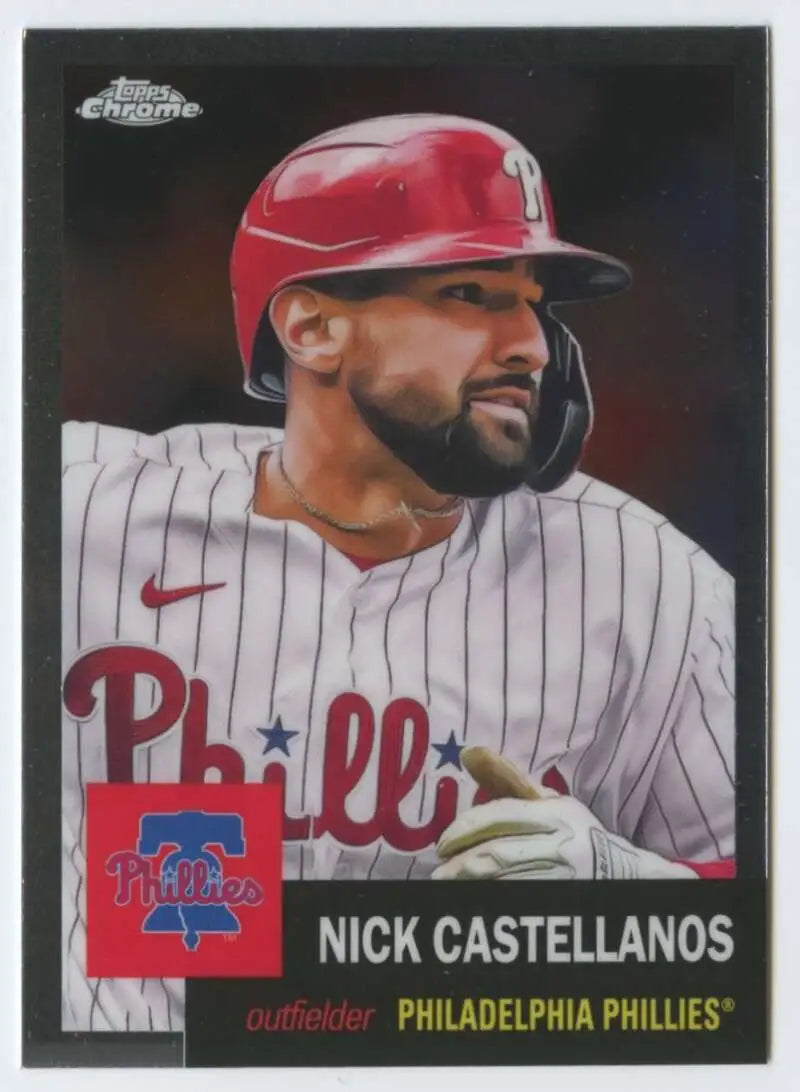 2022 Topps Chrome Platinum Anniversary #134 Nick Castellanos EX Excellent Philadelphia Phillies Baseball Card