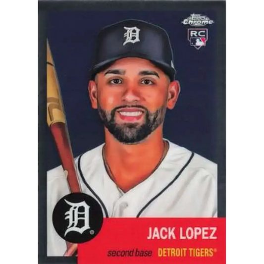 2022 Topps Chrome Platinum Anniversary #135 Jack Lopez NM-MT RC Rookie Detroit Tigers Baseball Card - Baseball Card