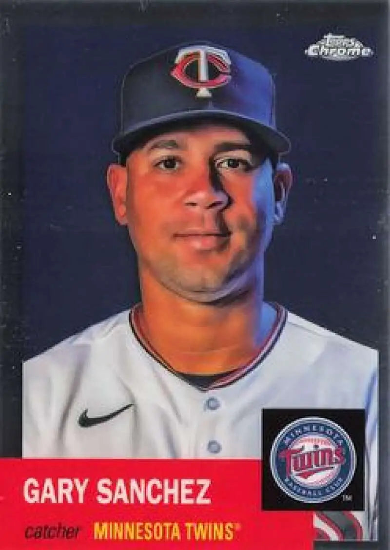 2022 Topps Chrome Platinum Anniversary #136 Gary Sanchez EX Excellent Minnesota Twins Baseball Card - Baseball Card