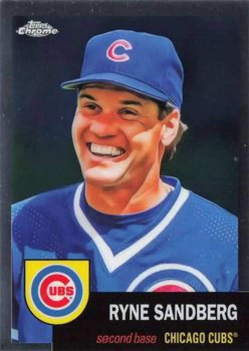 2022 Topps Chrome Platinum Anniversary #137 Ryne Sandberg EX Excellent Chicago Cubs Baseball Card - Baseball Card Single