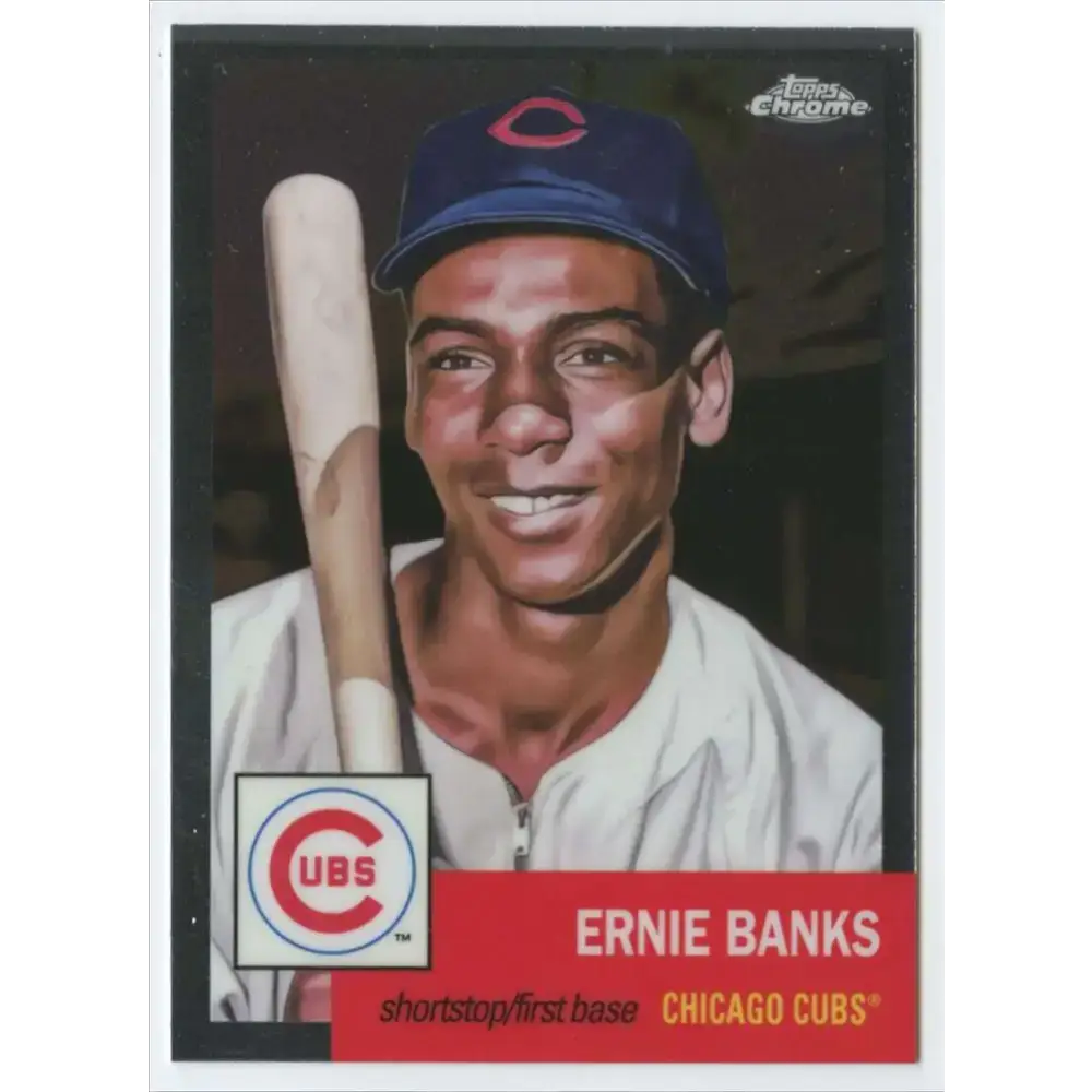 2022 Topps Chrome Platinum Anniversary #14 Ernie Banks NM-MT Chicago Cubs Baseball Card - Baseball Card Single