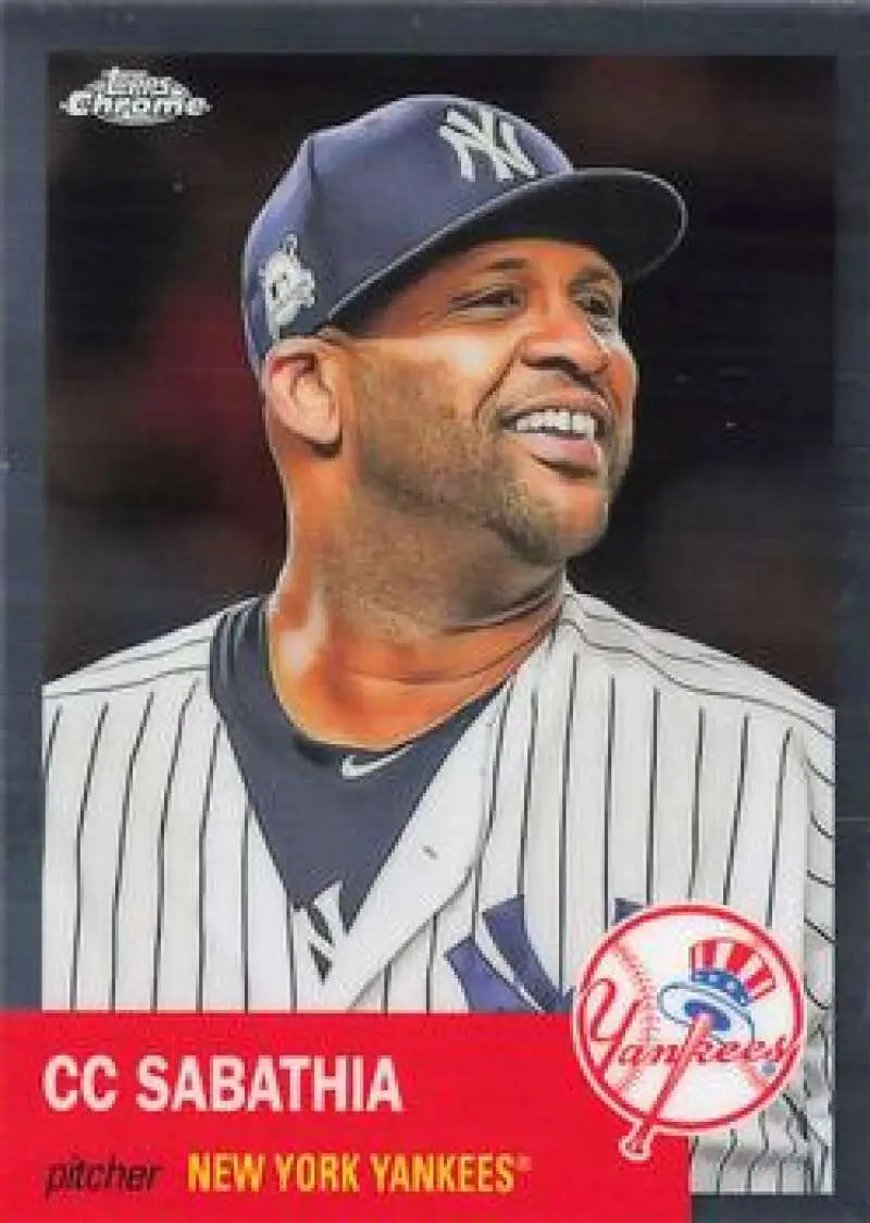 2022 Topps Chrome Platinum Anniversary #140 CC Sabathia EX Excellent New York Yankees Baseball Card - Baseball Card