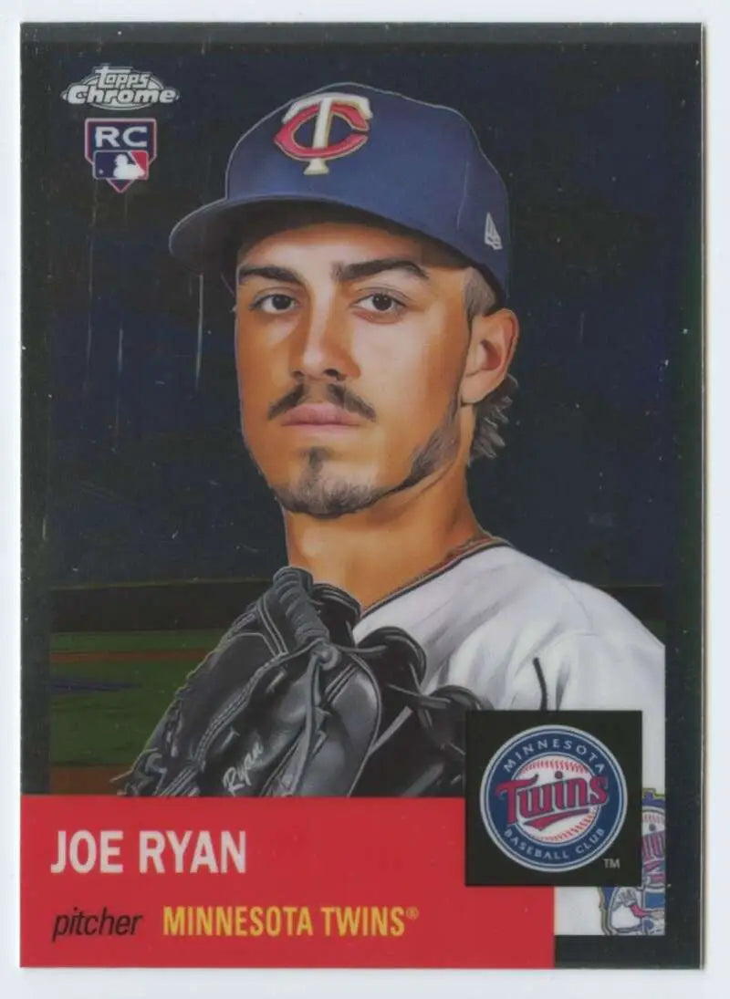 2022 Topps Chrome Platinum Anniversary #145 Joe Ryan EX Excellent RC Rookie Minnesota Twins Baseball Card - Baseball
