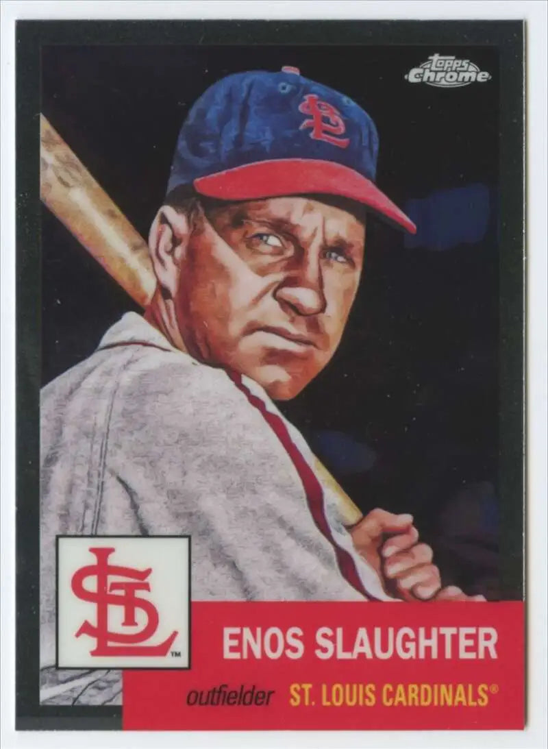 2022 Topps Chrome Platinum Anniversary #149 Enos Slaughter EX Excellent St. Louis Cardinals Baseball Card - Baseball