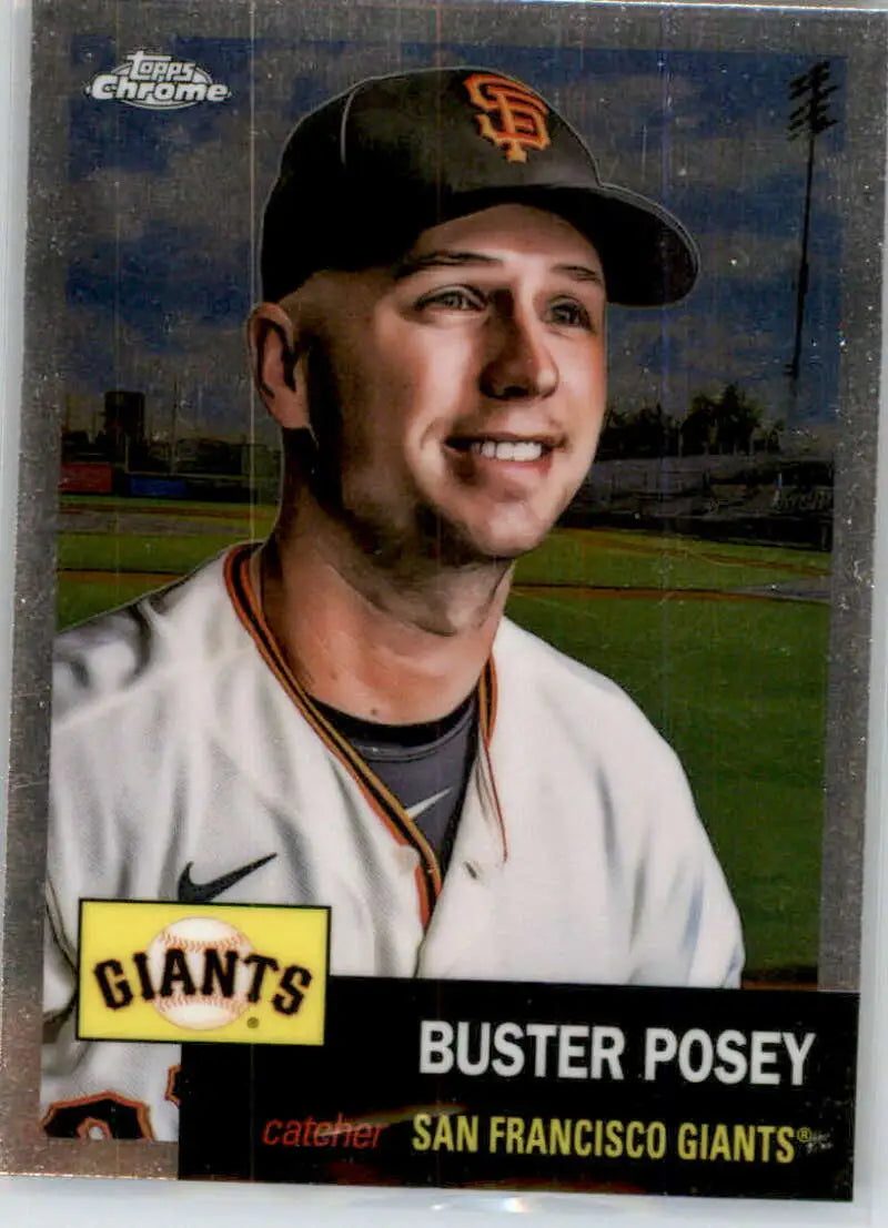 2022 Topps Chrome Platinum Anniversary #155 Buster Posey EX Excellent San Francisco Giants Baseball Card - Baseball