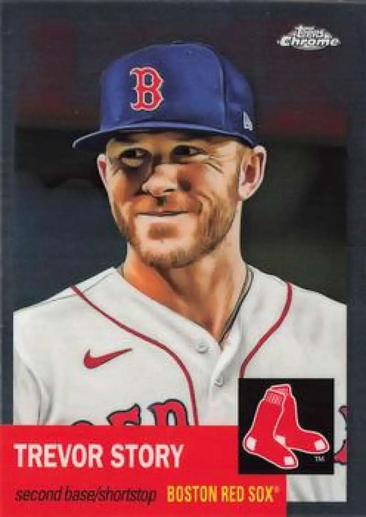 2022 Topps Chrome Platinum Anniversary #157 Trevor Story EX Excellent Boston Red Sox Baseball Card - Baseball Card