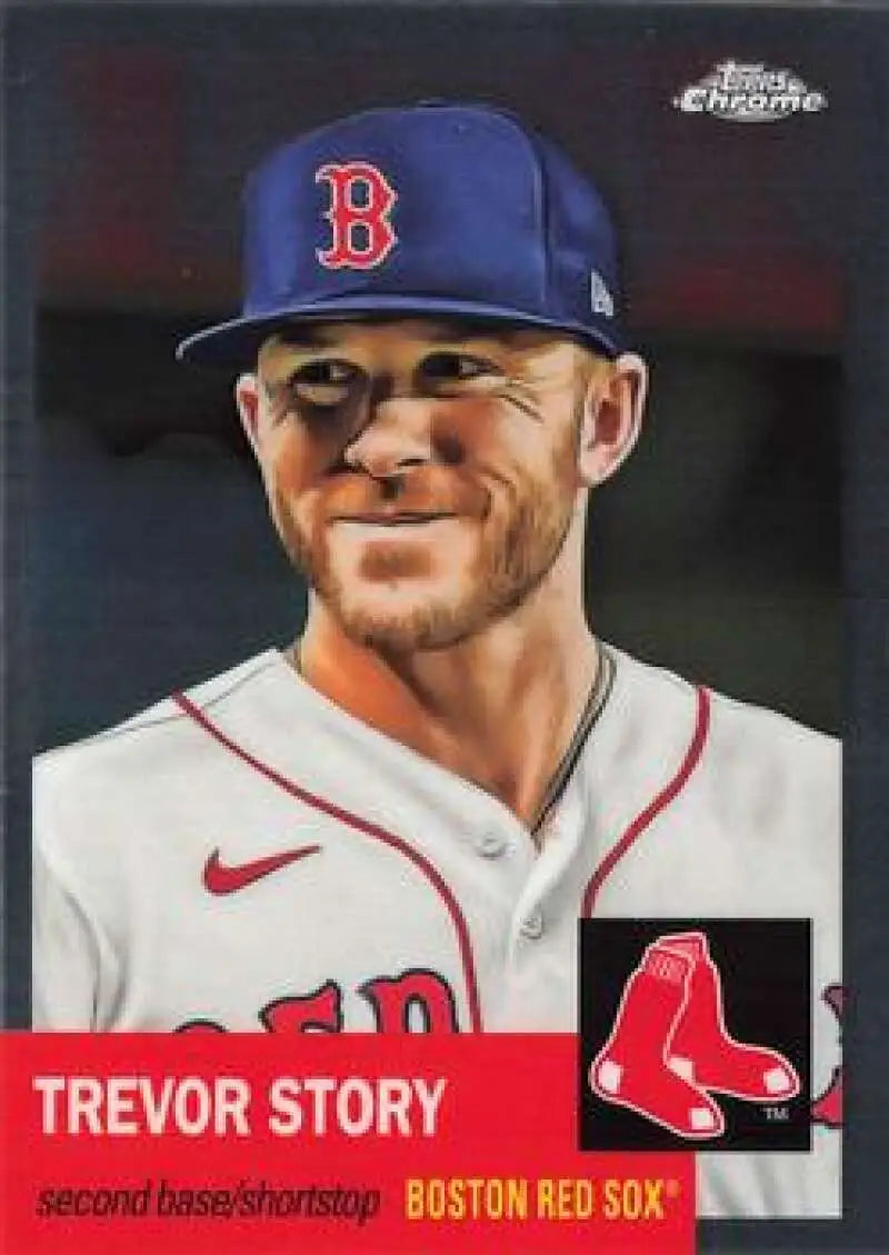 2022 Topps Chrome Platinum Anniversary #157 Trevor Story EX Excellent Boston Red Sox Baseball Card - Baseball Card