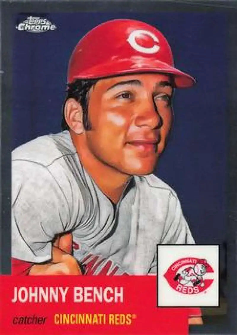 2022 Topps Chrome Platinum Anniversary #161 Johnny Bench EX Excellent Cincinnati Reds Baseball Card - Baseball Card
