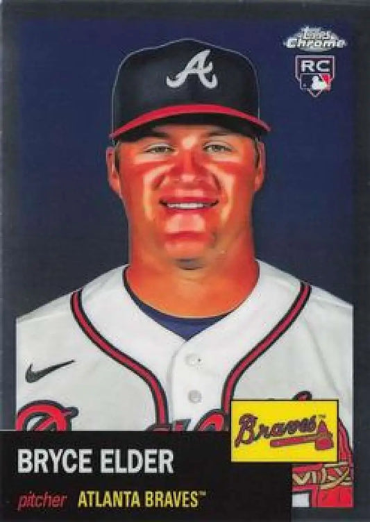 2022 Topps Chrome Platinum Anniversary #162 Bryce Elder EX Excellent RC Rookie Atlanta Braves Baseball Card - Baseball