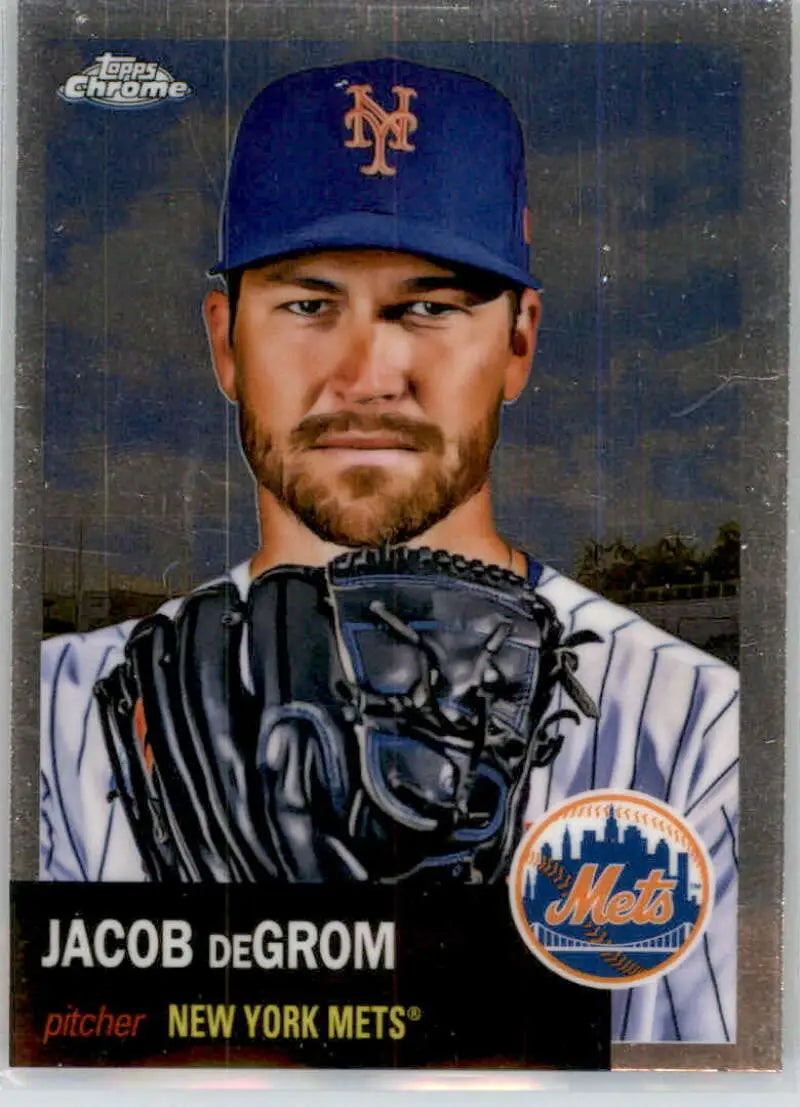 2022 Topps Chrome Platinum Anniversary #164 Jacob deGrom EX Excellent New York Mets Baseball Card - Baseball Card Single