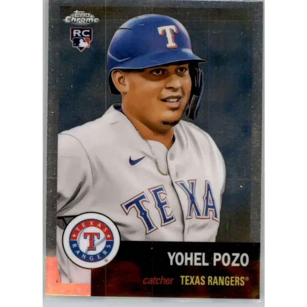 2022 Topps Chrome Platinum Anniversary #169 Yohel Pozo NM-MT RC Rookie Texas Rangers Baseball Card - Baseball Card