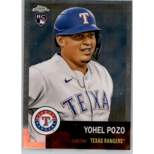2022 Topps Chrome Platinum Anniversary #169 Yohel Pozo NM-MT RC Rookie Texas Rangers Baseball Card - Baseball Card