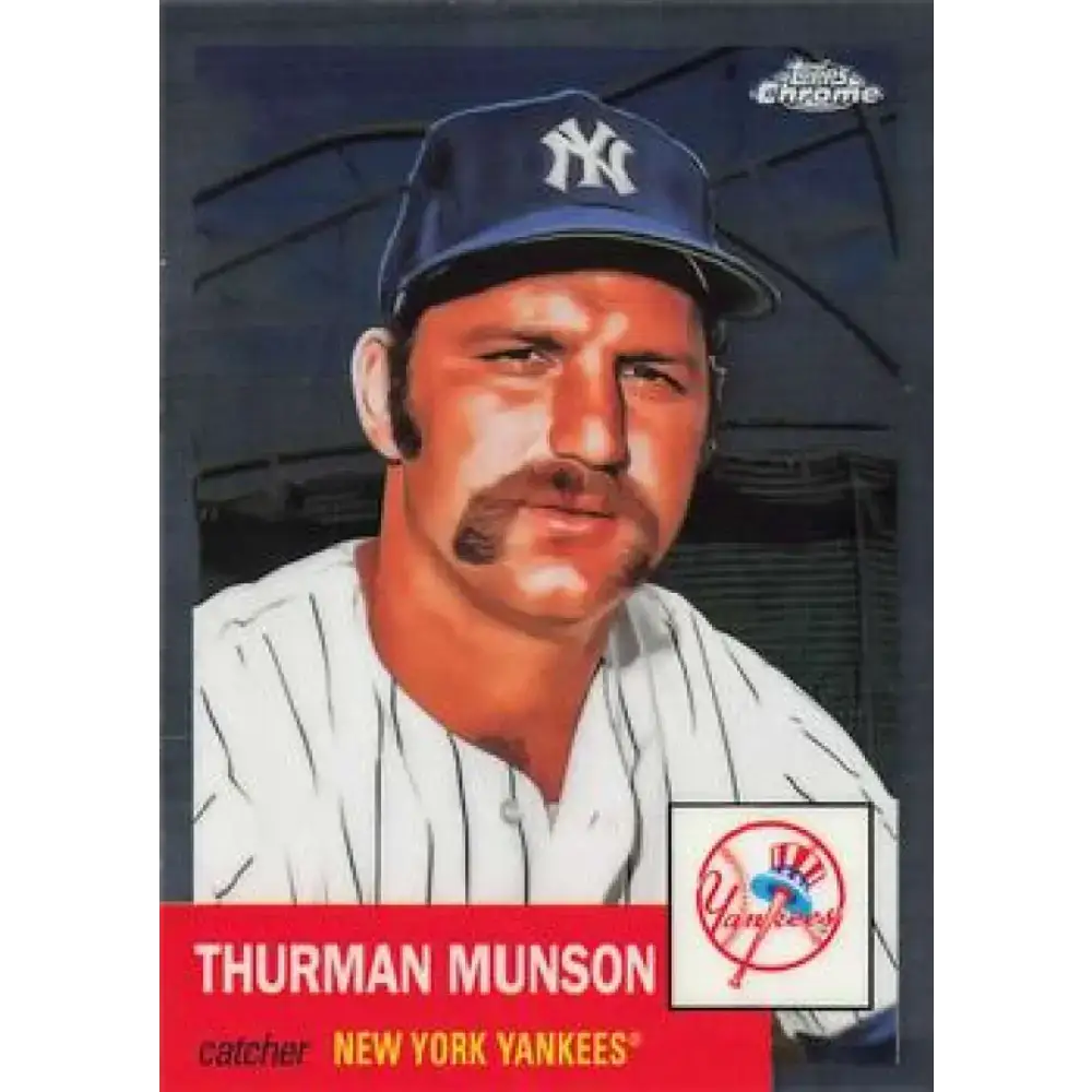 2022 Topps Chrome Platinum Anniversary #17 Thurman Munson NM-MT New York Yankees Baseball Card - Baseball Card Single